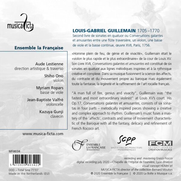 Louis-Gabriel Guillemain: Second Livre De Sonate en Quatuor - Ensemble La Française